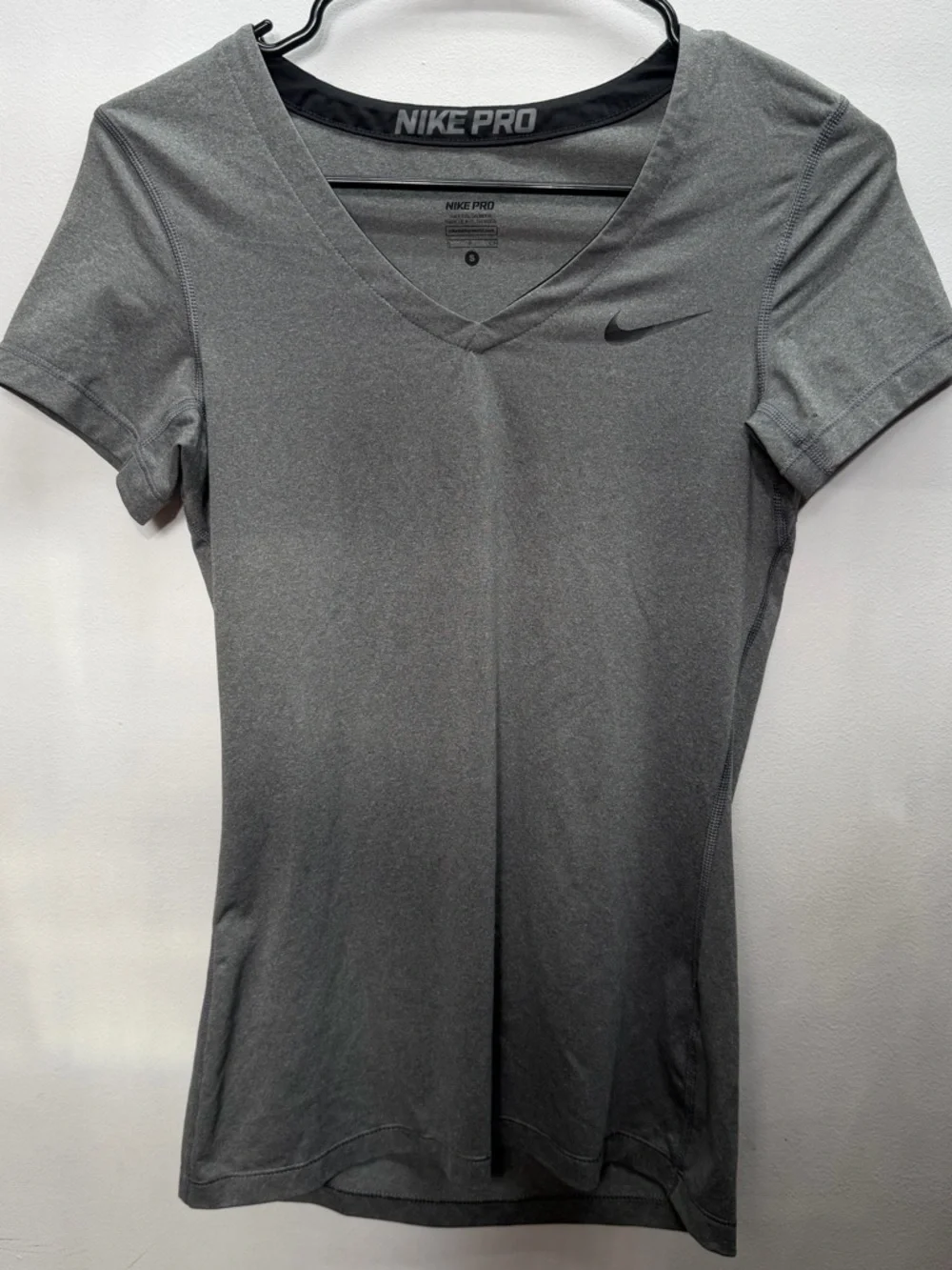 Nike Women’s Gray V-Neck Athletic Tee